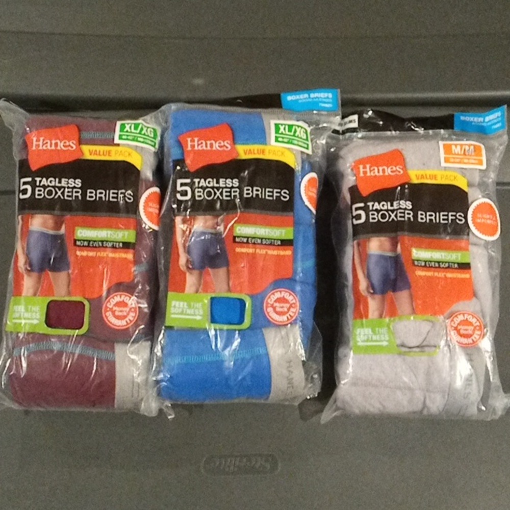 Brand new men's tagless boxer briefs